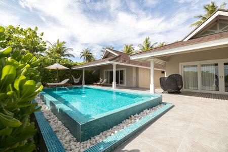 2BR Lagoon Beach Villa with Pool